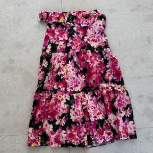 Zara Floral Pink and Green Skirt